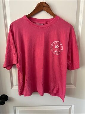 U.S. Vintage Bright Pink Short-Sleeve Graphic Tee - Destin Florida